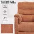 thumbnail image 5 of Power Recliner Chair, Holaki Electric Power Recliner with Side Pocket and Remote, Modern Chenille Fabric Recliner Chairs for Adults, Small Recliner for Small Space Nursery Living Room, Orange, 5 of 9