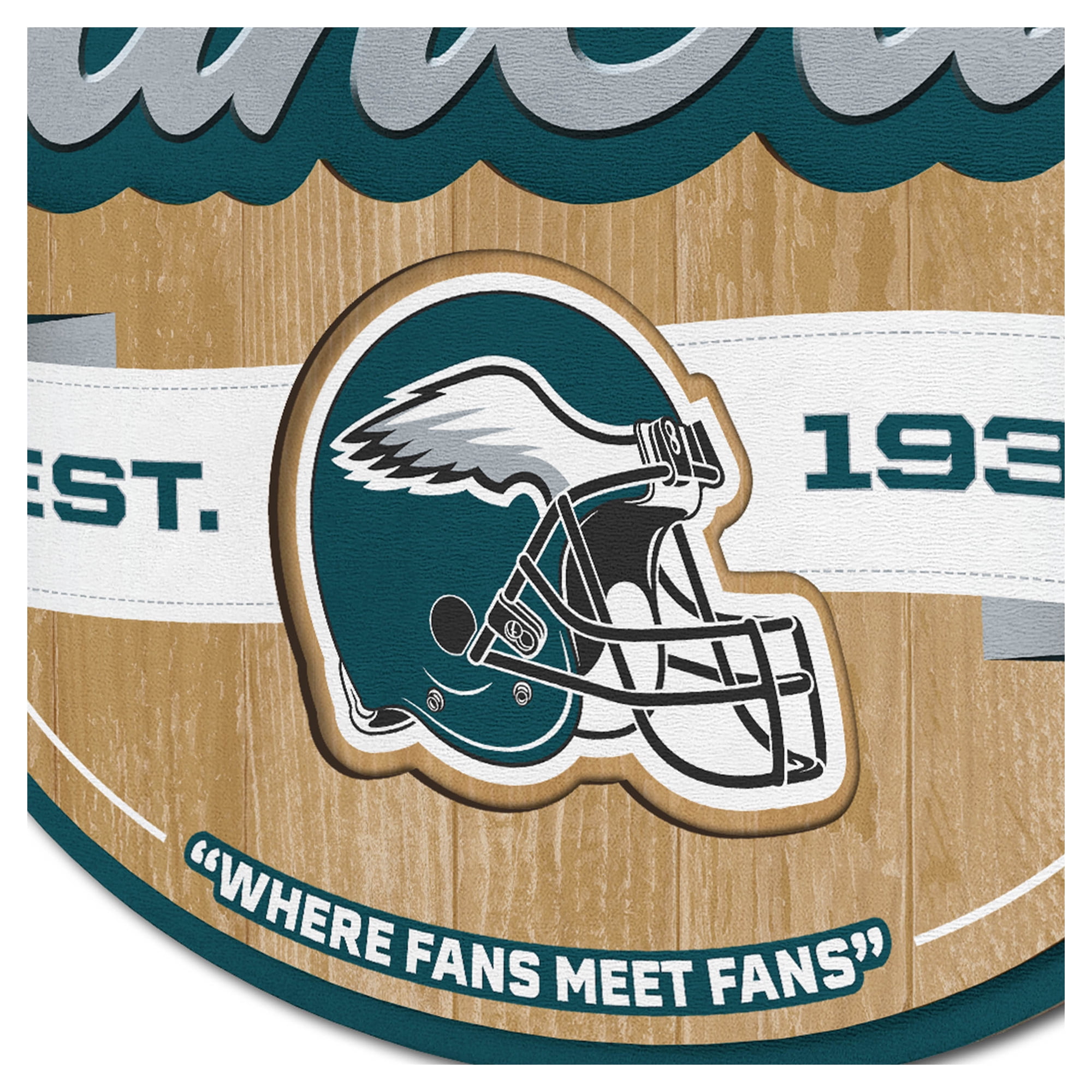 IDNA Philadelphia Eagles 12.5" x 17" Fan Cave Sign