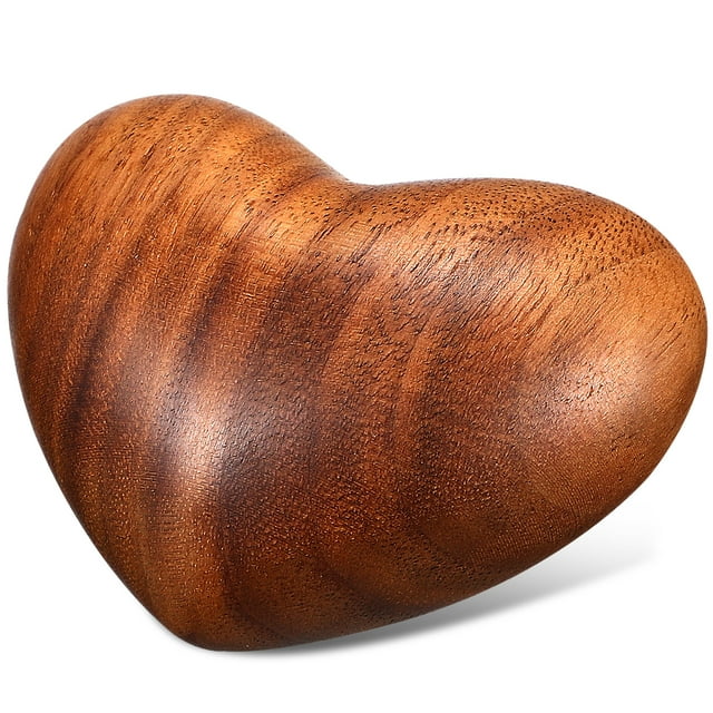 Corazón de madera de consuelo, corazón de amor de madera, adorno decorativo tallado, regalo para amigos y familiares.