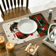 thumbnail image 6 of YIKA Christmas Printed Table Mats Home Placemats For Dining Table Christmas Decor Items Holiday Indoor Dining Room Decorations A, 6 of 6