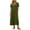 Army Green, variant on T Shirt Dress Women Short Sleeve Crew Neck Solid Color Maxi Dresses Casual Vacation Flowy Dresses, S-2XL