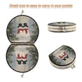 thumbnail image 4 of Portable Folding Mirror Compact Double Sided Travel Mirror Small Makeup Mirror Use Present for Women Moody Snowman Couple, 4 of 7