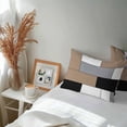 thumbnail image 6 of Brown Grey Geometric Lumbar Pillow Covers 20x12 Inch Set of 2, Modern Black White Abstract Art Waterproof Outdoor Pillow Covers, Decorative Cushion Pillowcases for Couch, Sofa, Bed, Garden, Patio, 6 of 9