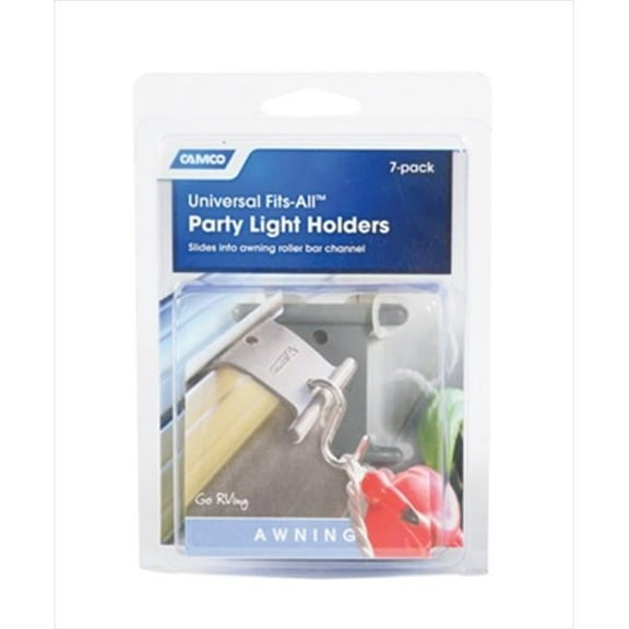 Camco 42693 Fits-All RV Party Light Holders Gray