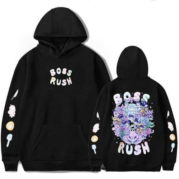 Omori Boss Rush Merch Hoodies Popular Graphics Print Unisex Trendy Casual Streetwear Sweatshirt