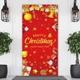 thumbnail image 5 of Nkmbld Christmas Door Cover Decoration Christmas Door Panel Decorative Background for Winter Indoor Outside Front Door Banner Farmhouse Party Supplies, 5 of 9