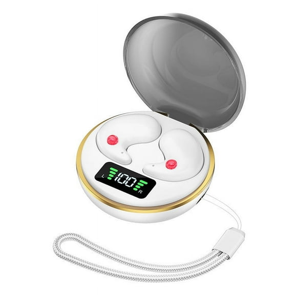 Wireless Earbuds 75hrs Bluetooth 5.3 Headphone Sport, 2026 Bluetooth Earbuds Stereo Deep Bass Over Ear Bud with Earhooks, ENC Noise Cancelling Mic, IPX7 Waterproof Earphone,White