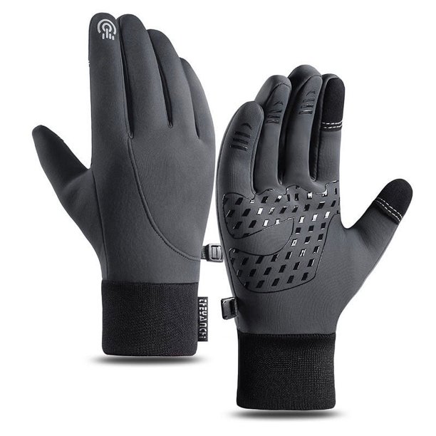 Guantes de ciclismo para hombres y mujeres, para exteriores, a prueba de viento, impermeables, con pantalla táctil, para mujer, deportes de invierno, cálidos guantes de esquí de polar
