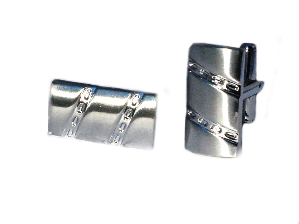 Visol Simplicity Stainless Steel Engravable Cufflinks