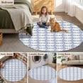 thumbnail image 5 of Ocean Blue Fish Round Area Rug 4Ft Washable Circle Rugs for Bedroom Dining Room, Summer Fishing Coastal Nautical Simple Non-Slip Carpet Floor Mats Indoor Outdoor Carpet Runner Aesthetic Home Decor, 5 of 8