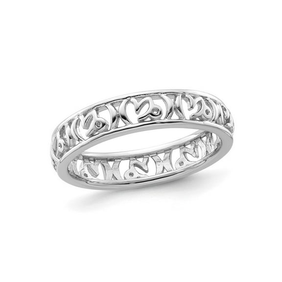 Gem & Harmony Sterling Silver Capricorn Zodiac Astrology Ring Band for Women