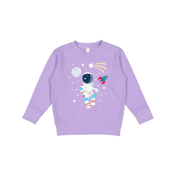 Inktastic Astronaut the Moon Spaceship and Shooting Star Toddler Sweatshirt
