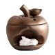 thumbnail image 3 of Quemador de incienso, adorno, regalo delicado, elegante, resistente, con tapa, incensario, decoración del hogar, para incienso, oficina, dormitorio Dorado, 3 of 8