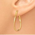 thumbnail image 3 of 14K Yellow Gold Small Twisted Earrings, 3 of 4