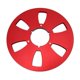 thumbnail image 3 of 1/4 10.5 Inch Empty Takeup Reel 6 Hole Aluminum Alloy Universal Opening Machine Part Sound Tape Takeup Reel Red, 3 of 5