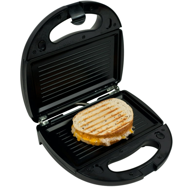 Chef Buddy Panini Press Grill And Gourmet Sandwich Maker - Black