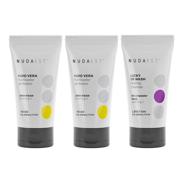 Set dermolimpiador perfeccionador y desmaquillante Nuda Est Nuda Est Limpieza profunda