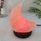 thumbnail image 2 of USB Night Light Moon Shape Color Changing Illumination Decorative LED Faux Crystal Salt Lamp with Wooden Base for Home 26-27s, 2 of 5
