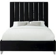 thumbnail image 6 of Meridian Furniture Enzo Solid Wood and Velvet Queen Bed in Black, 6 of 6