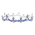 thumbnail image 2 of Princesa Tiara Cinta Mujer Princesa Accesorio de cabellero con Perla Boda Decoración Hogar Plata, 2 of 9