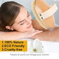 thumbnail image 3 of Guardurnaity Cepillo de baño Masaje Wet Dry Wood Baño Ducha Cuerpo Espalda Brazo Mano Piel Exfoliante Cepillos Viaje Belleza Scrubber Cuerpo del baño Correa de algodón tipo 2, 3 of 6