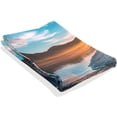 thumbnail image 2 of Coolnut Beautiful Beach Ocean Sunset Tapestry Aesthetic Tapestry Wall Hanging 60" x 51" Inches Home Decor Gifts, 2 of 6