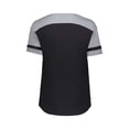 thumbnail image 4 of Augusta Sportswear B24434757 Women Triblend Fanatic 2.0 V-Neck T-Shirt, Royal & White - 2XL, 4 of 4