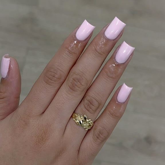 24PCS Press on Nails, Minimalist Solid Light Pink Short Fake Nails, Detachable Reusable Acrylic Nail Kit, Natural-Looking Manicure for Women Girls, Daily Office & Casual Use