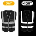 thumbnail image 5 of Gilet de Sécurité Réfléchissant Haute Visibilité Gilet de Course Équipement Réfléchissant Ajustable pour Marche, Jogging, Randonnée, 5 of 5