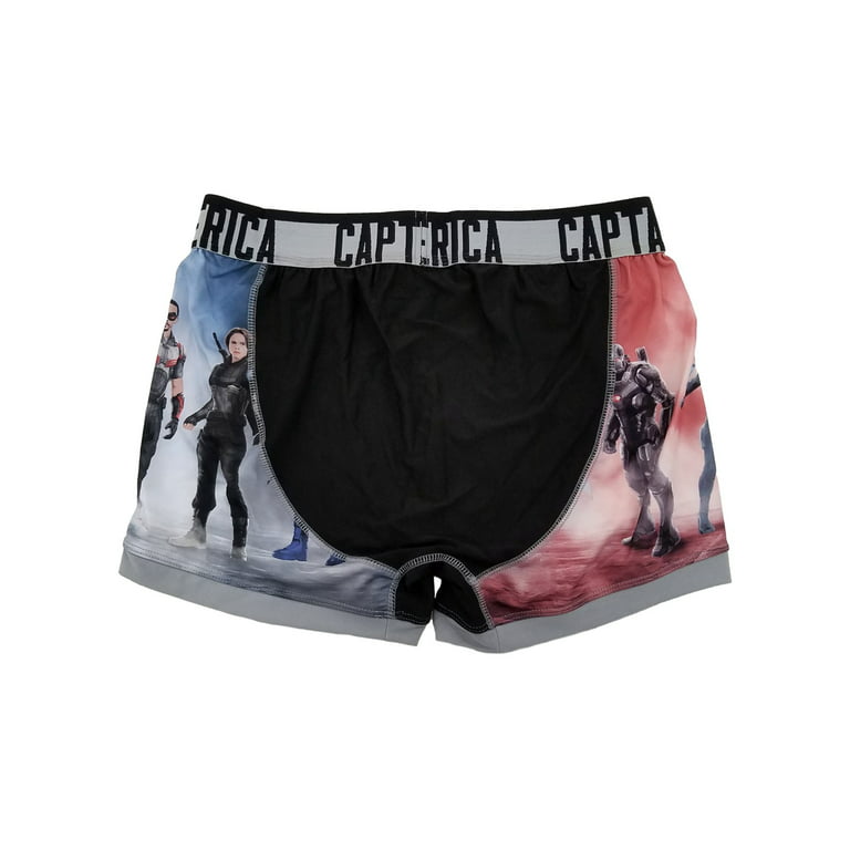 Marvel Mens Captain America Civil War Avengers Underwear Boxer Briefs  X-Large