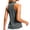 Gray, variant on Women's Sleeveless Golf Shirts Collared Half Zipper Tank Tops Lightweight Raceback Workout Athletic Tennis Tops Wine M