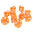 thumbnail image 1 of 10 Uds. Dados De 10 Lados D10 Dados Poliédricos Para Juego De Mazmorras Y Dragones Naranja Sunnimix Dados poliédricos, 1 of 7