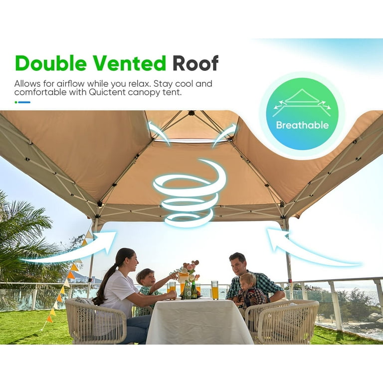 QuickTent メッシュサイドタープ ベージュ QuickTent メッシュサイドタープ ベージュ QuickTent メッシュ