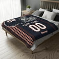 thumbnail image 3 of Chicago Blanket Gifts for Men Women Boy Throw Blanket Custom Name and Number, 3 of 5