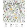 thumbnail image 6 of Spring Flower Bed Skirt California King Size 18 Inch Drop, Yellow Pink Purple Flower Floral Farm Plant Adjustable Elastic Dust Ruffles Bedskirt Wrap Around Pleated Mattress Frame Cover, 6 of 9
