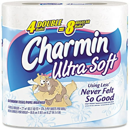 Charmin Ultra Soft Big Roll Bath Tissue, 176 Sheets/Roll, 4/Pack