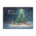 thumbnail image 2 of Non-Slip Area Rug 63x48in Indoor Washable Floor Mats Carpet Printed for Living Room, Bedroom, Home Decor Christmas Rree Decorated with Colored Lights, 2 of 7