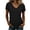 32# Black, variant on Womens Short Sleeve T Shirts V Neck Tops Summer Trendy Comfy Casual Basic Tee Shirt Beige XXL