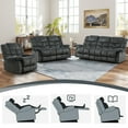 thumbnail image 3 of Bonzy Home Manual Reclining Sofa Set, Adjustable Backrest Single Chair, Loveseat & 3-Seat Couch for Living Room Leisure Use, 3 of 8