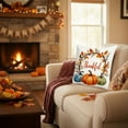 thumbnail image 4 of Thanksgiving Pillow Covers 17.7x17.7 Inches Fall Pumpkin Decorative Pillow Cases With Soft Fabric Hidden Zipper For Home Decor, 4 of 6
