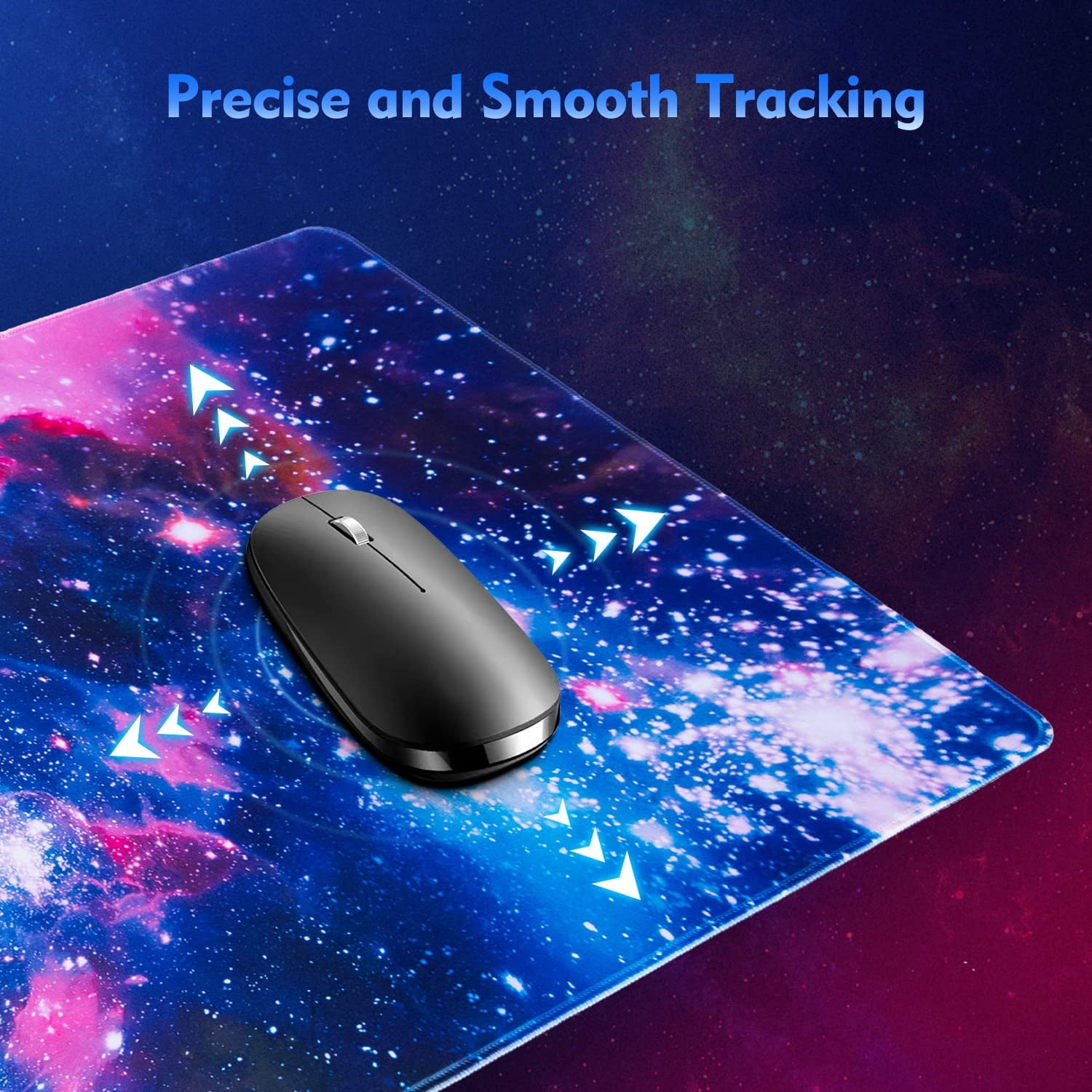 Gaming Mouse Pad, Large Mouse Pad Desk Pad, 31.5×15.75In XXL Mouse Pad Desk Mat, Galaxy Gaming Mousepad, Mouse Pads for Desk, Big Mouse Pad with Non-Slip Base, Extended Mouse Pad