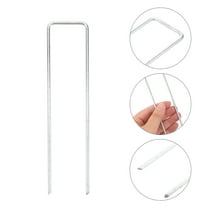 AURARMLET 20Pcs U Shape Landscape Stakes Fabric Anchors for Garden, Lawn, Holiday, and Outdoor Projects