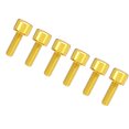 thumbnail image 2 of 6 tornillos de poste m5x18 con arandelas, aleación de titanio para piezas de mantenimiento de bicicletas de montaña y bicicletas de carretera, 2 of 10