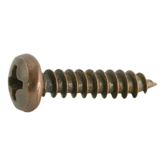 #6 x 5/8" Venetian Bronze Phillips Pan Head Sheet Metal Screws (45 pcs.)