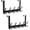 Black, variant on H Over The Door Hooks for Hanging, Over The Door Hanger, Over The Door Towel Rack for Bathroom with 5 Triple Coat Hooks, Bathroom Towel Holder Towels Hanger (Black, 1 Pack)