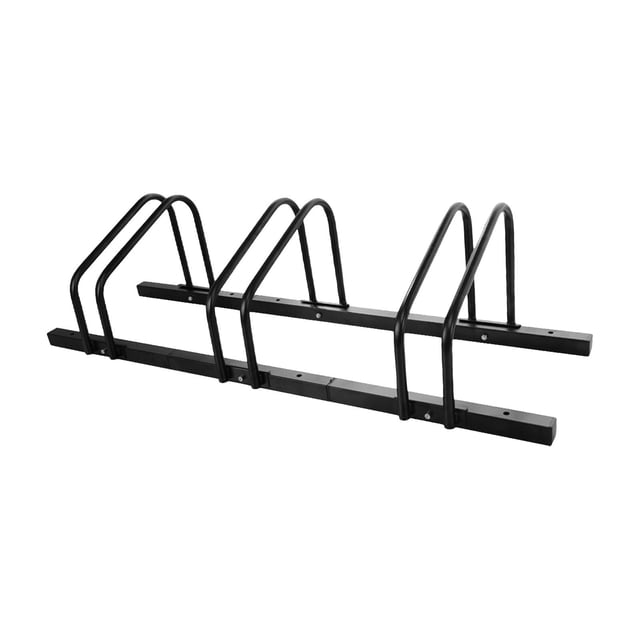 Almencla Bike Floor Rack Holder Garage Cycling Accessories, Folding Bikes Parking 3Joint 43x12in Black