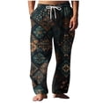 thumbnail image 2 of Dovford Mens Fleece Pajama Pants, Warm Plaid Lounge Pj Bottoms for Men with Pockets Soft 2025, 2 of 5