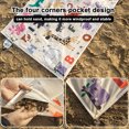 thumbnail image 2 of Graflsoa Ultralight Portable Outdoor Picnic Mat, Waterproof Foldable Camping Groundsheet, Animal Print Design, 100x145cm, Polyester Material, Compact & Easy to Carry, 2 of 6