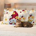 thumbnail image 3 of Gnomes Daisy Farmhouse Outdoor Waterproof Pillow Covers, Pastoral Vintage Garden Floral Decorative Rectangle Throw Pillowcase Sofa Cushion Sham for Patio/Couch/Chair, 20"x12" 2 Pack, 3 of 8