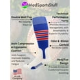 thumbnail image 2 of Baseball Stirrup Socks 3 Stripe (Royal/Scarlet/White, X-Large), 2 of 2